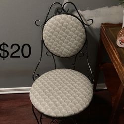 Vintage Metal Parlor Chair