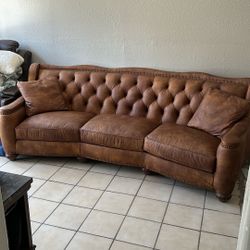 Beautiful Tufted Leather Sofa