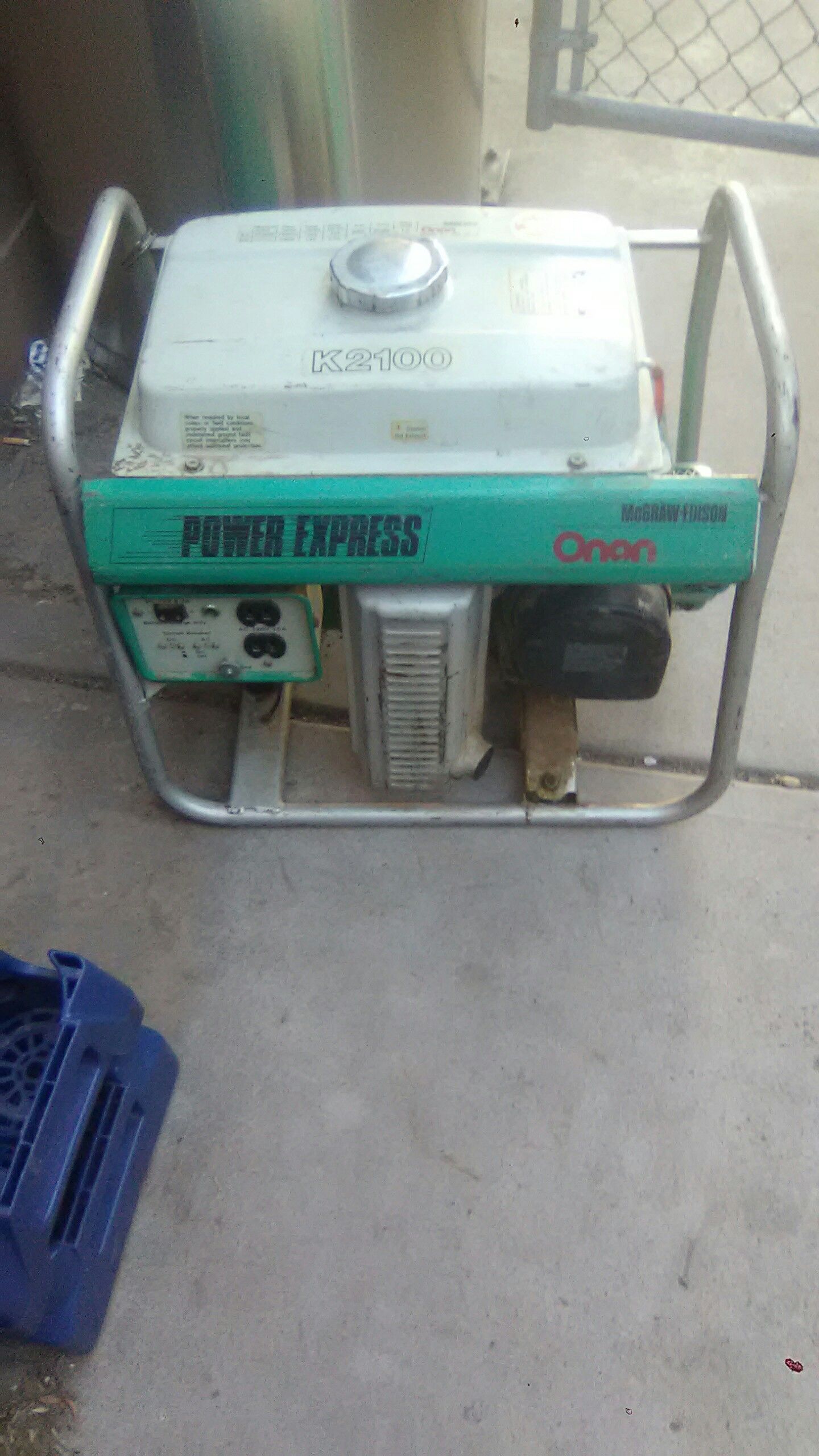 McGraw-Edison Onan Power Express K2100 gas generator.