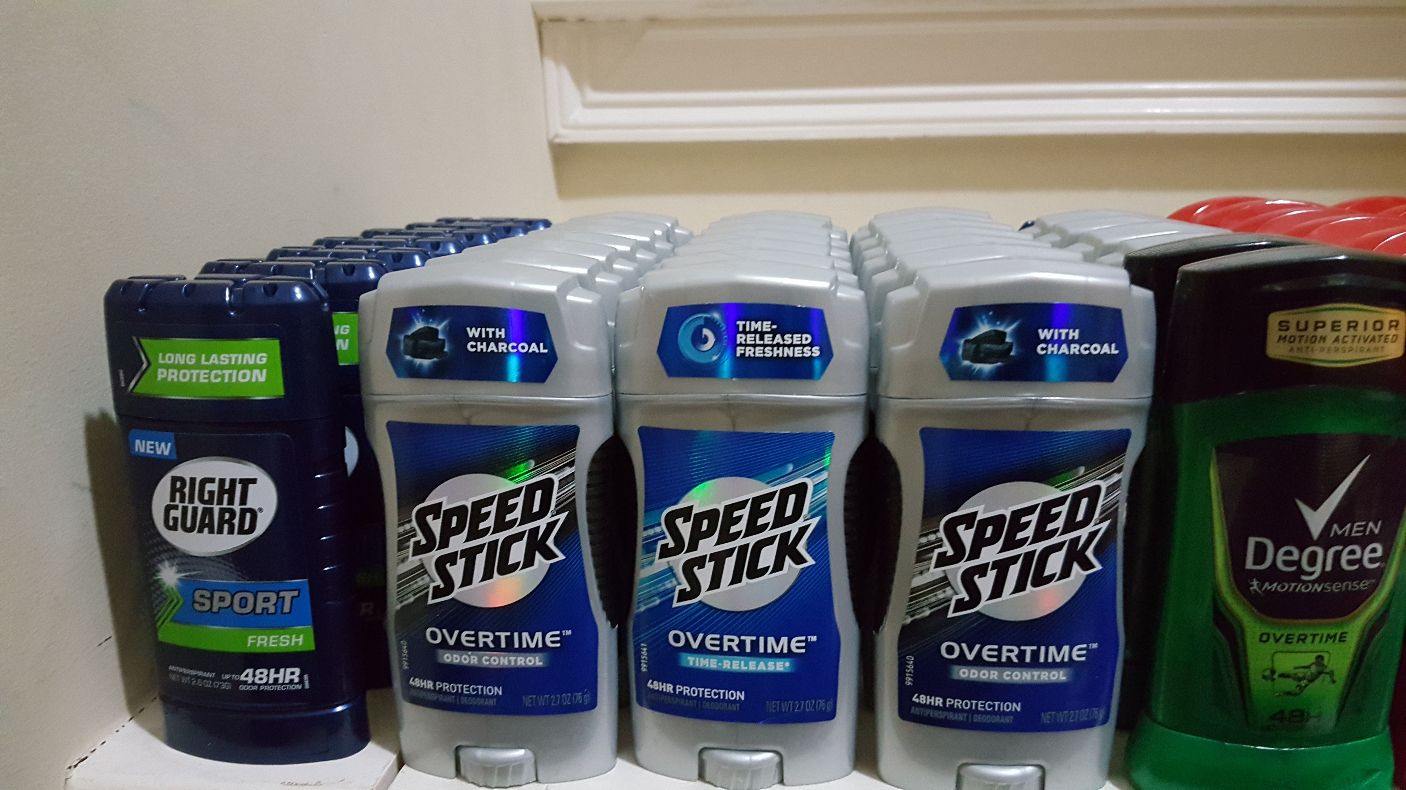 Right Guard and Speedstick deodorants sale.