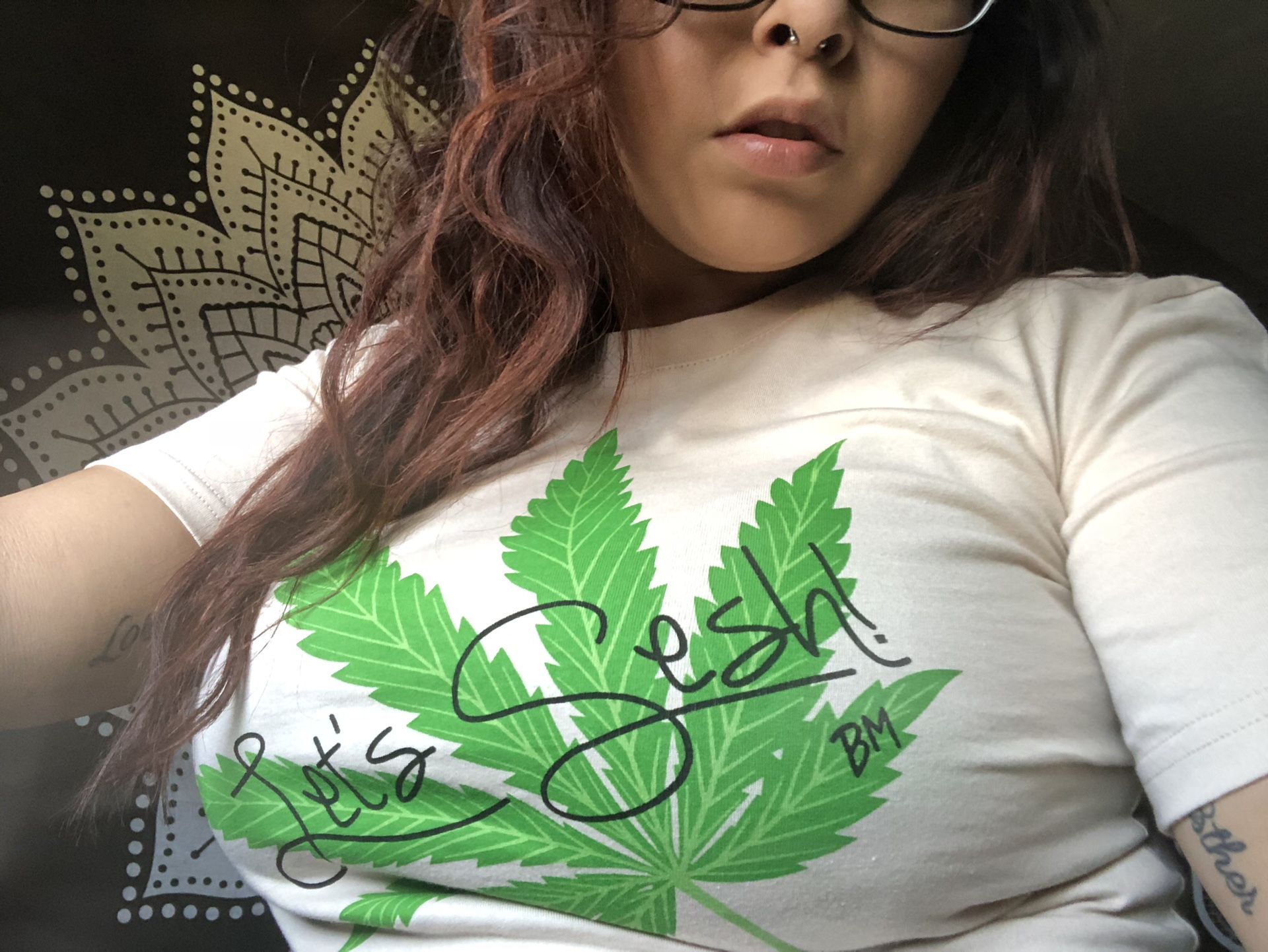 “Let’s sesh” crop top