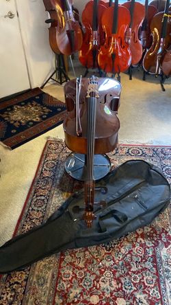 4/4 Cello Solid Brown