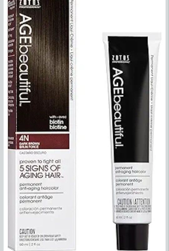 AGE beautiful Permanent Hair Color Dye Liqui Creme | 100% Brown Coverage | 6G