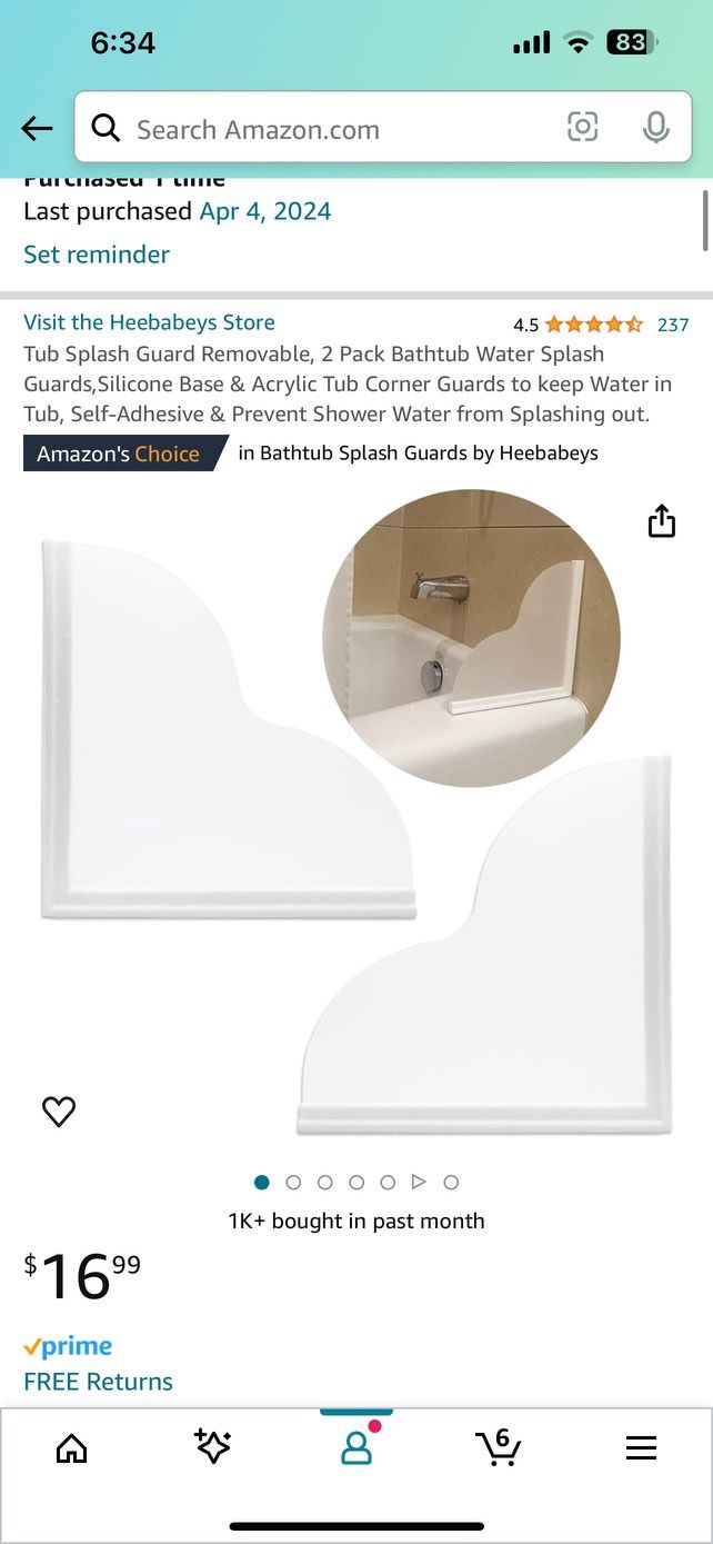BATH SPLASH GUARD
