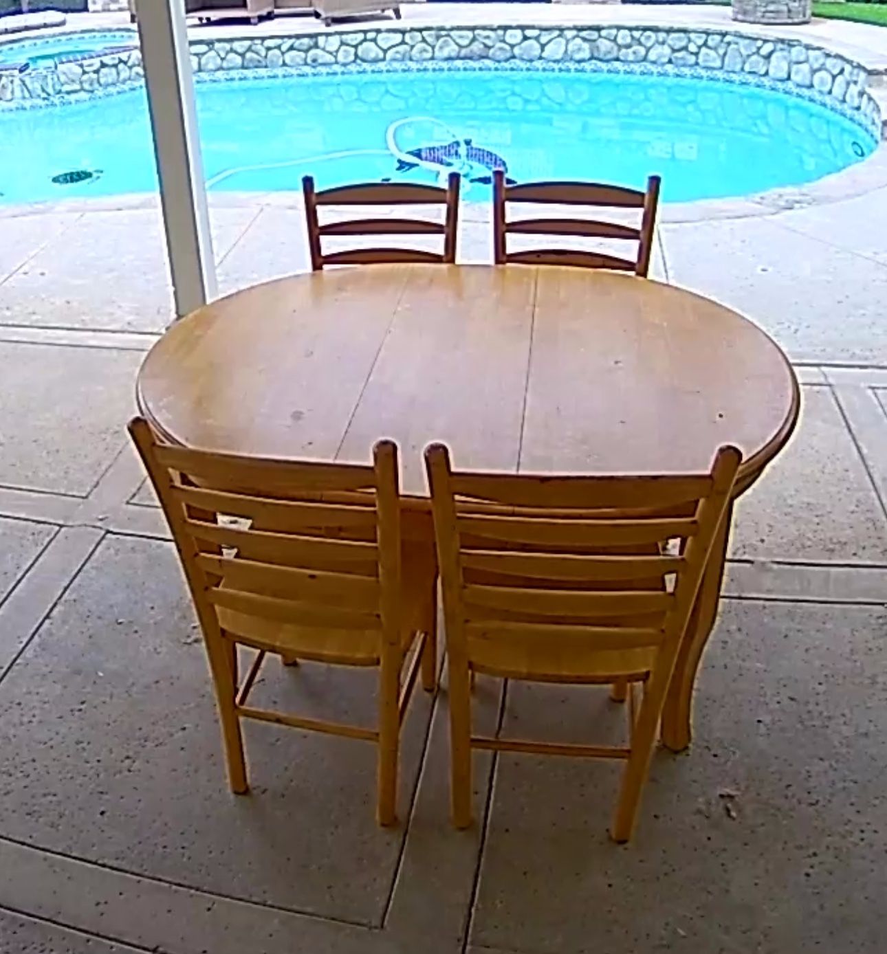 Wooden Table And Chairs