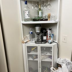 Corner Bar/coffee Storage Shelf 
