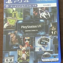 Playstation 4 VR Demo Disk 3