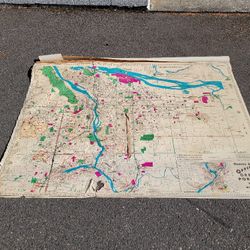 Vintage Portland Oregon Map
