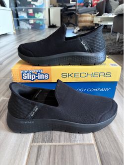 Men's Skechers Go Walk Flex No Hands Sneakers Shoes - Black - Size 8, 9, 1.5, 11, 12