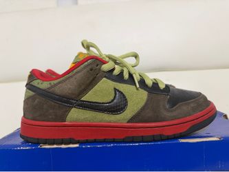 Nike sb dunk low aspargus 2009 size 9 nike dunk low high mid