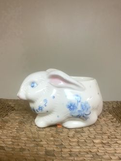 Vintage Bunny Planter
