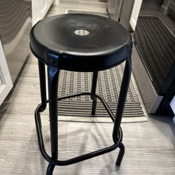 IKEA RÅSKOG STOOL Black Portable Stylish & Metal
