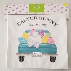 Easter Bunny Egg Delivery Table Runner NEW