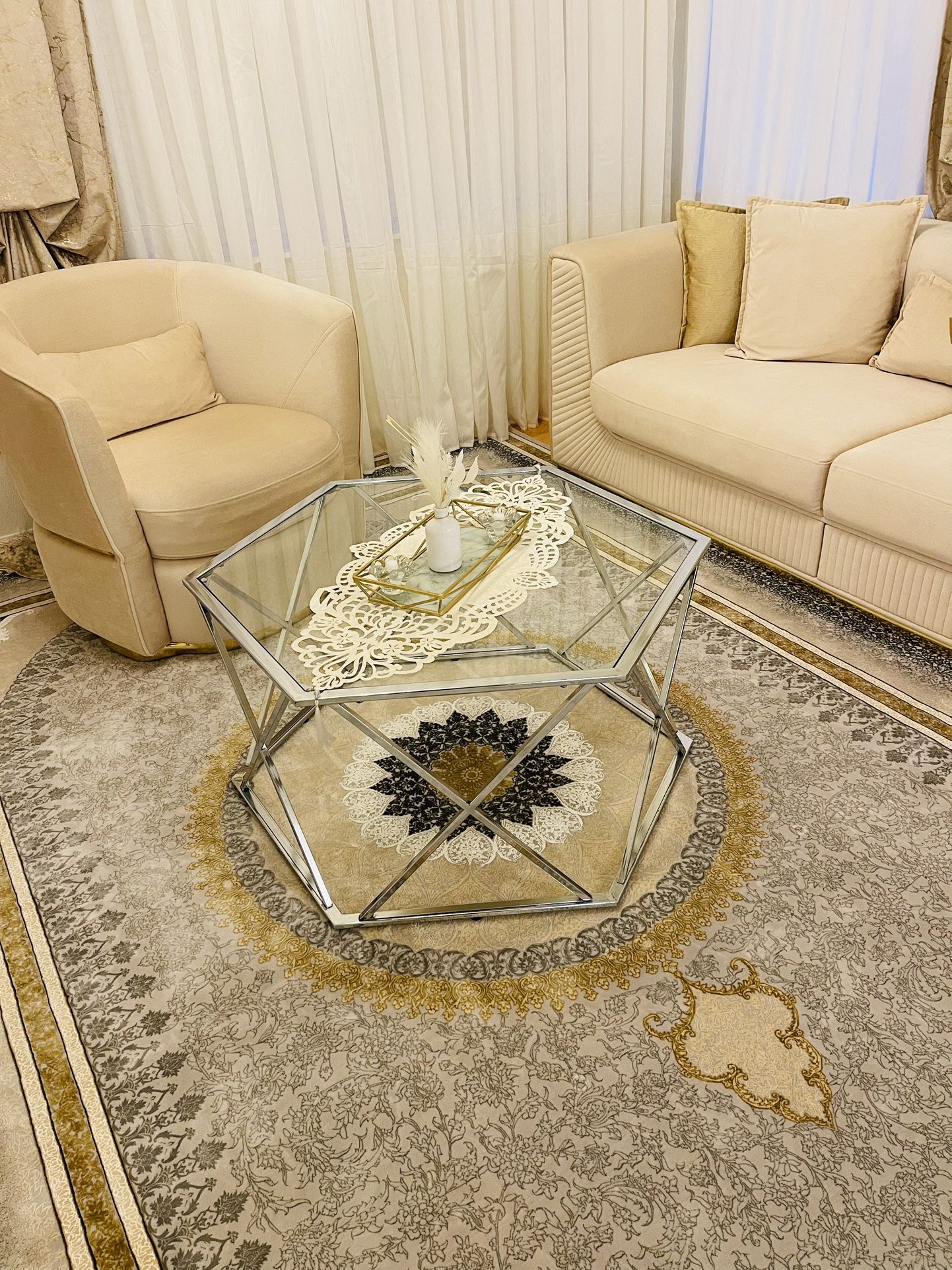 One Coffee Table And Two Side Tables