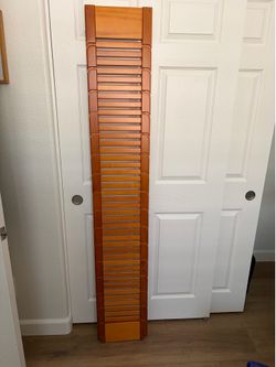Wood closet decorative shelf