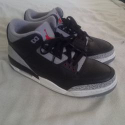 Jordan 3 Black Cement Size 10.5