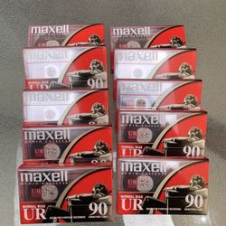 10 New Maxell UR90 minute seal cassette  