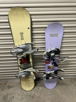 Snowboards And Boots