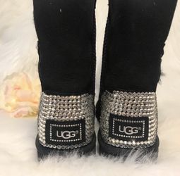 UGG Bailey Button II Customized BLING BLINGED out