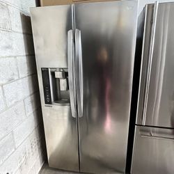 Side By Side LG Stainless Steel 