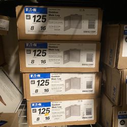 Eaton CH 125 Amp 8-Space 4 In Total      16-Circuit Outdoor Main Lug Loadcenter with Cover