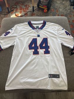 NFL New York Giants Can Skattebo #44 Large White Color Rush Jersey 