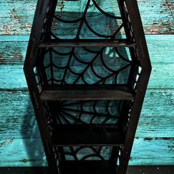 Spider Web Coffin Shelf Handmade 