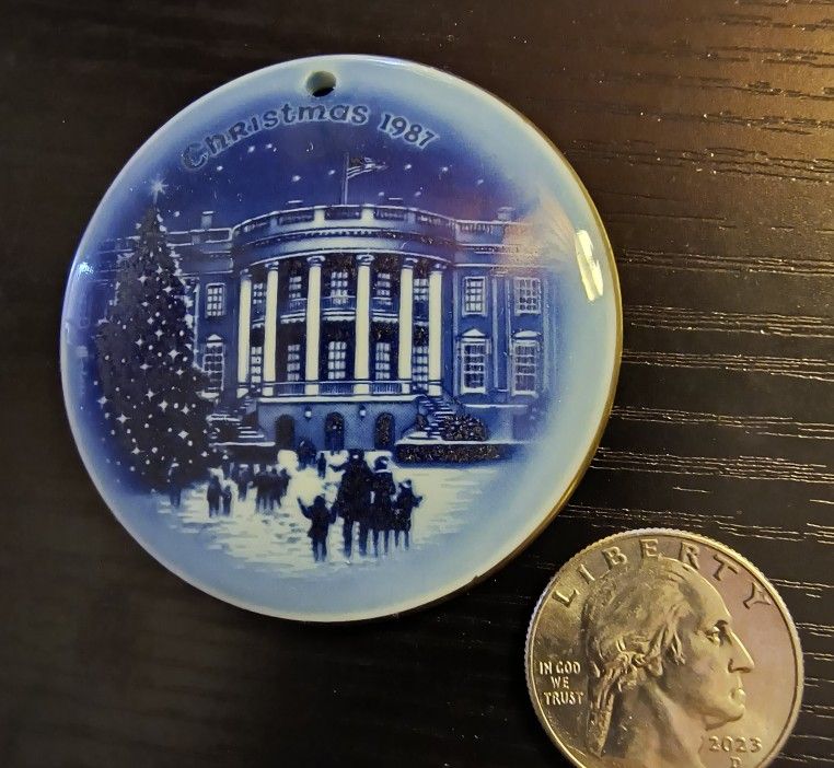 Vintage White House Christmas Ornament