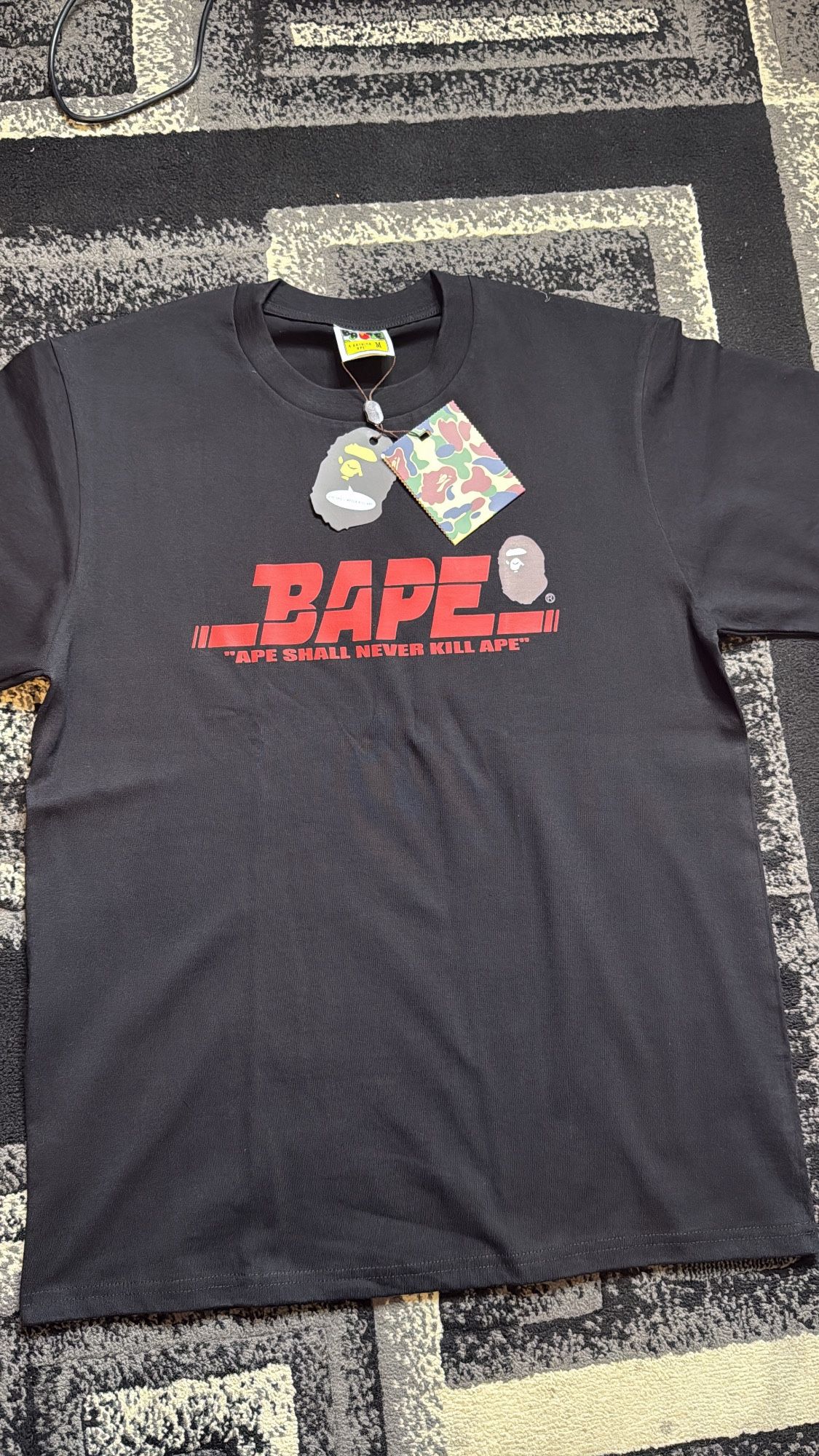 BAPE SHIRT AND SHORTS
