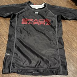 Kid’s Gracie Barra Rash Guard Size medium 