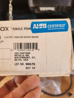 Eemax Single Point Electric Talked Water Heater SP2412 for Sale in  Scottsdale, AZ - OfferUp
