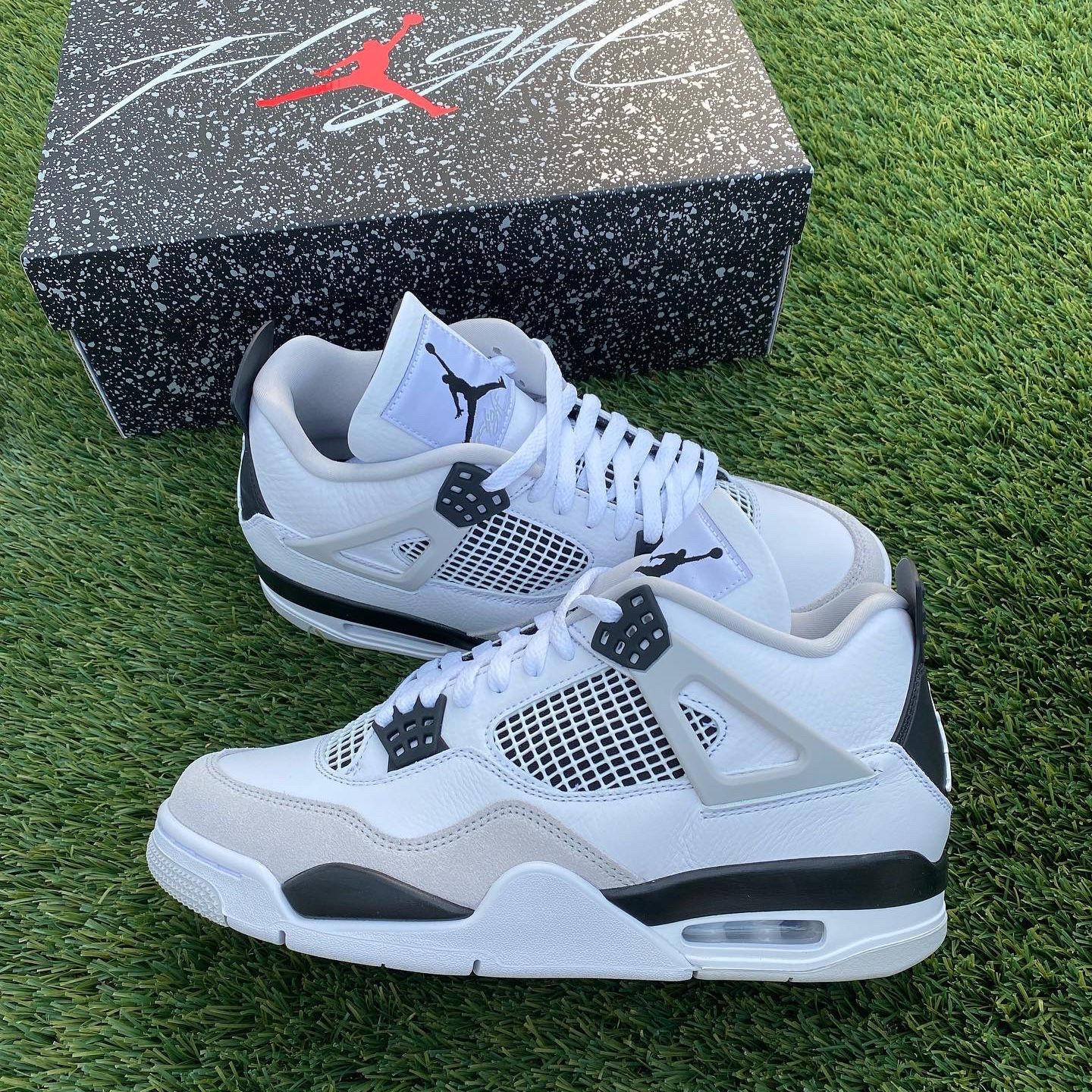 LOUIS VUITTON LV AIR JORDAN 4 RETRO NAVY BLUE WHITE BLACK NEW SNEAKERS  SHOES SIZE 8.5 42 A4 for Sale in Miami, FL - OfferUp