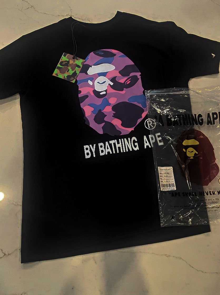 BAPE Color Camo By Bathing Ape Tee (FW22) Black Purple