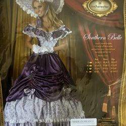 Adult Halloween incharacter Deluxe Southern Belle Costume Size M