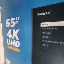 Brand New 65"  Elements Smart Tv 