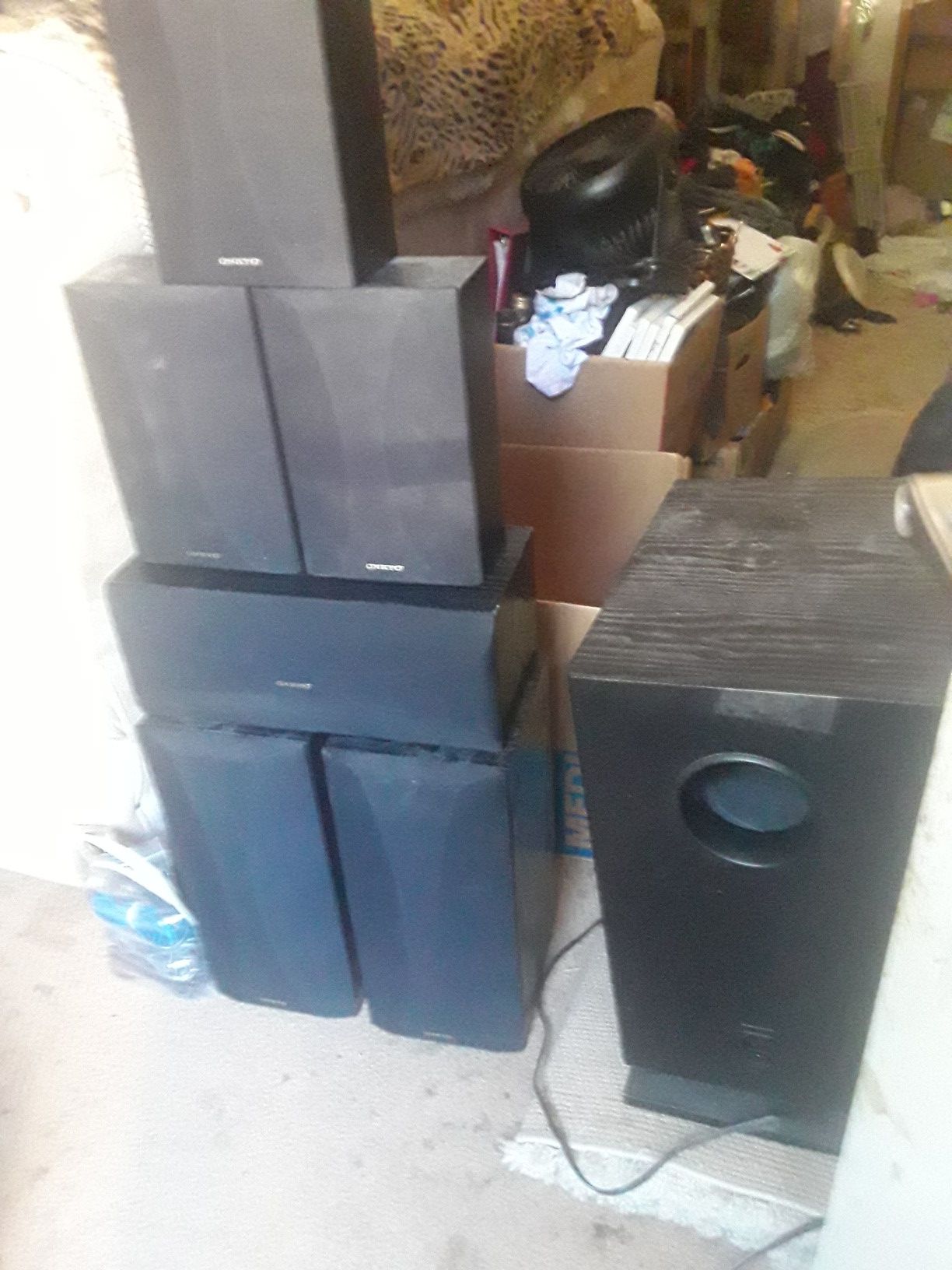 Onkyo surround sound speakers