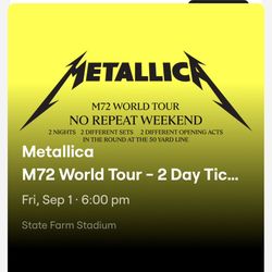 Metallica, Pantera, Five Finger TIX