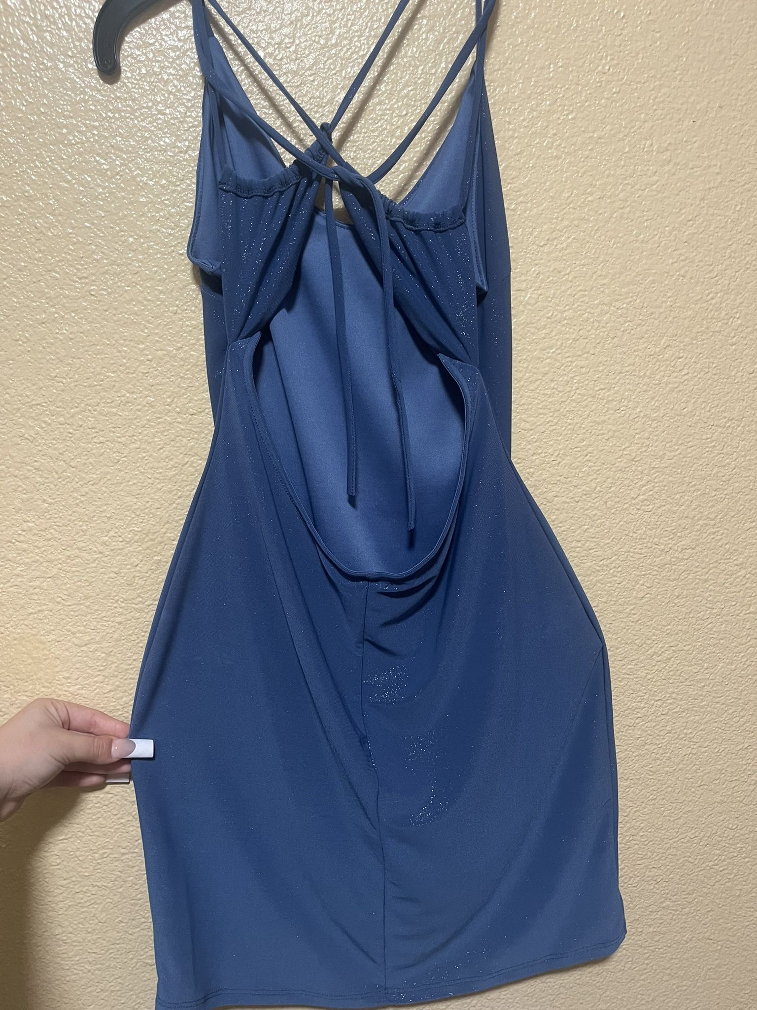 Blue Glittery Dress