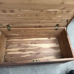Vintage Cedar Chest Inside And Out With Wheels