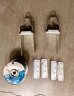 Simpson Strong Tie Post + Brackets + Fence Wire