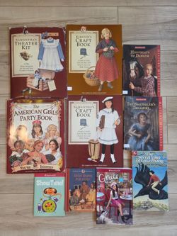 AmericanGirl & American Girls Pastimes Books Bundle on Crafts. Theater, & Novels