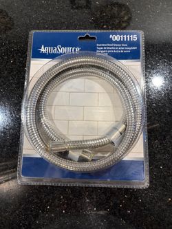 Mainstays Stainless Steel Shower Hose in Satin Nickel for Standard Shower Arms