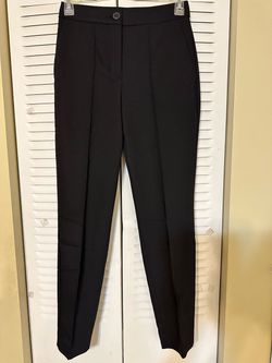 Express High Rise Stretch Ankle Dress Pants in Black (Size 00R)