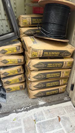 FREE! Sakrete Bags | 10 x 80lbs & 5 x 60lbs