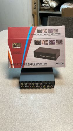  Video Audio Splitter 4 Ports