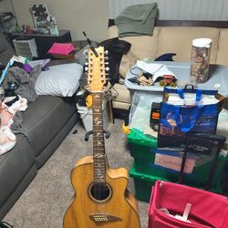 Dean Exotica Quilted Ash 12 String Acoustic Guitar