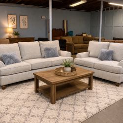 Very Comfy Light Gray Sofa Set(delivery available, see details)