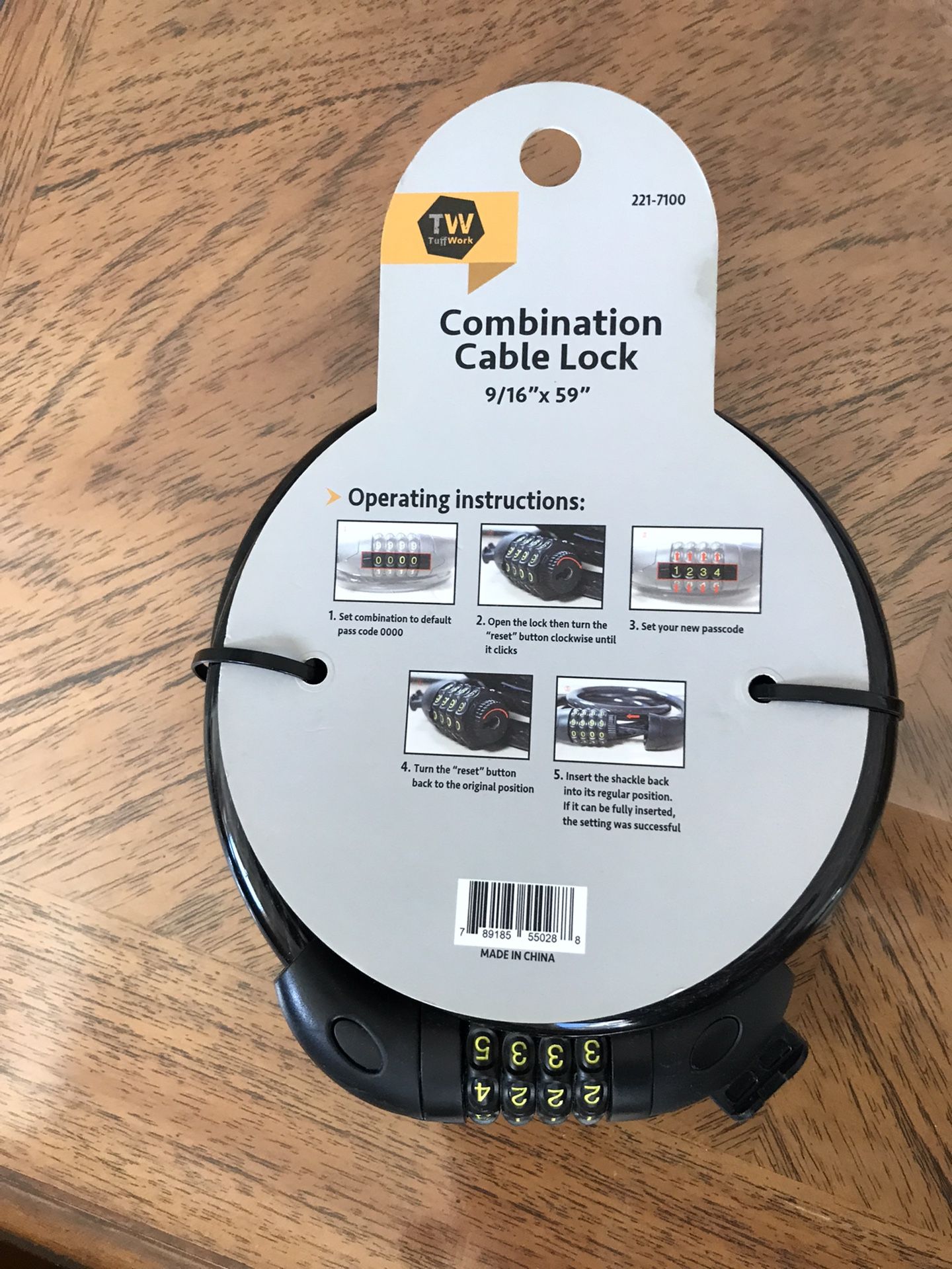 Combination Cable lock