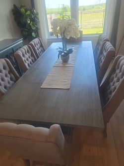 Dining Table set - 8 chairs