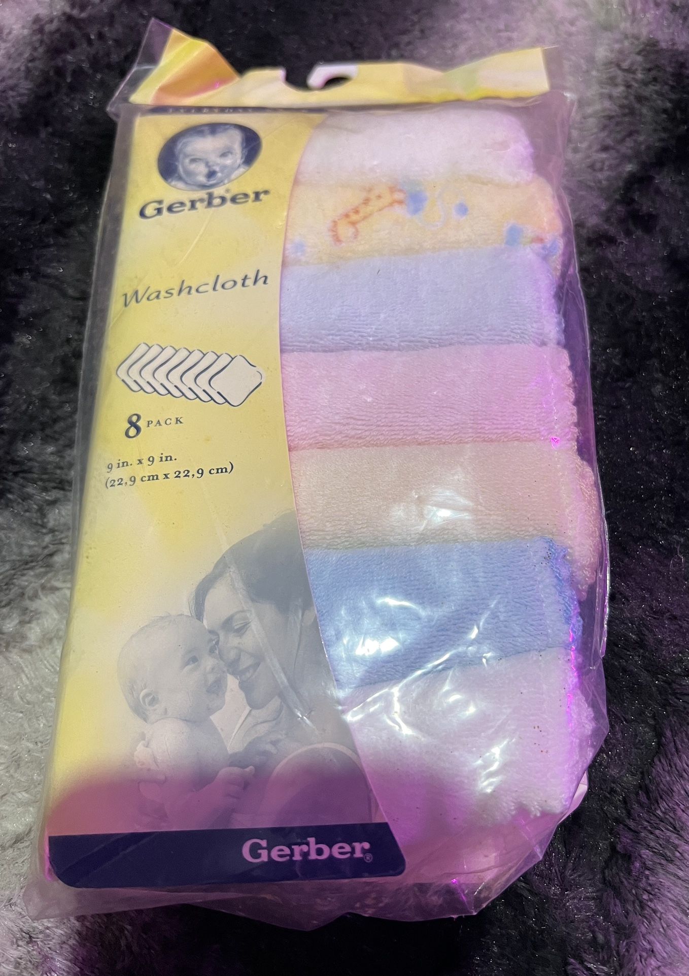 Gerber 8 Pk Washcloth